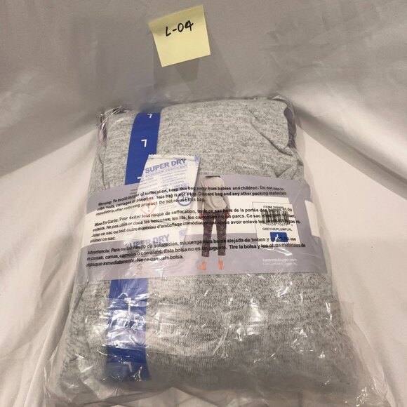 Live Love Lounge Womens Lightweight 3 Piece Lounge Pajama Set Purple Size Large - Picture 7 of 7